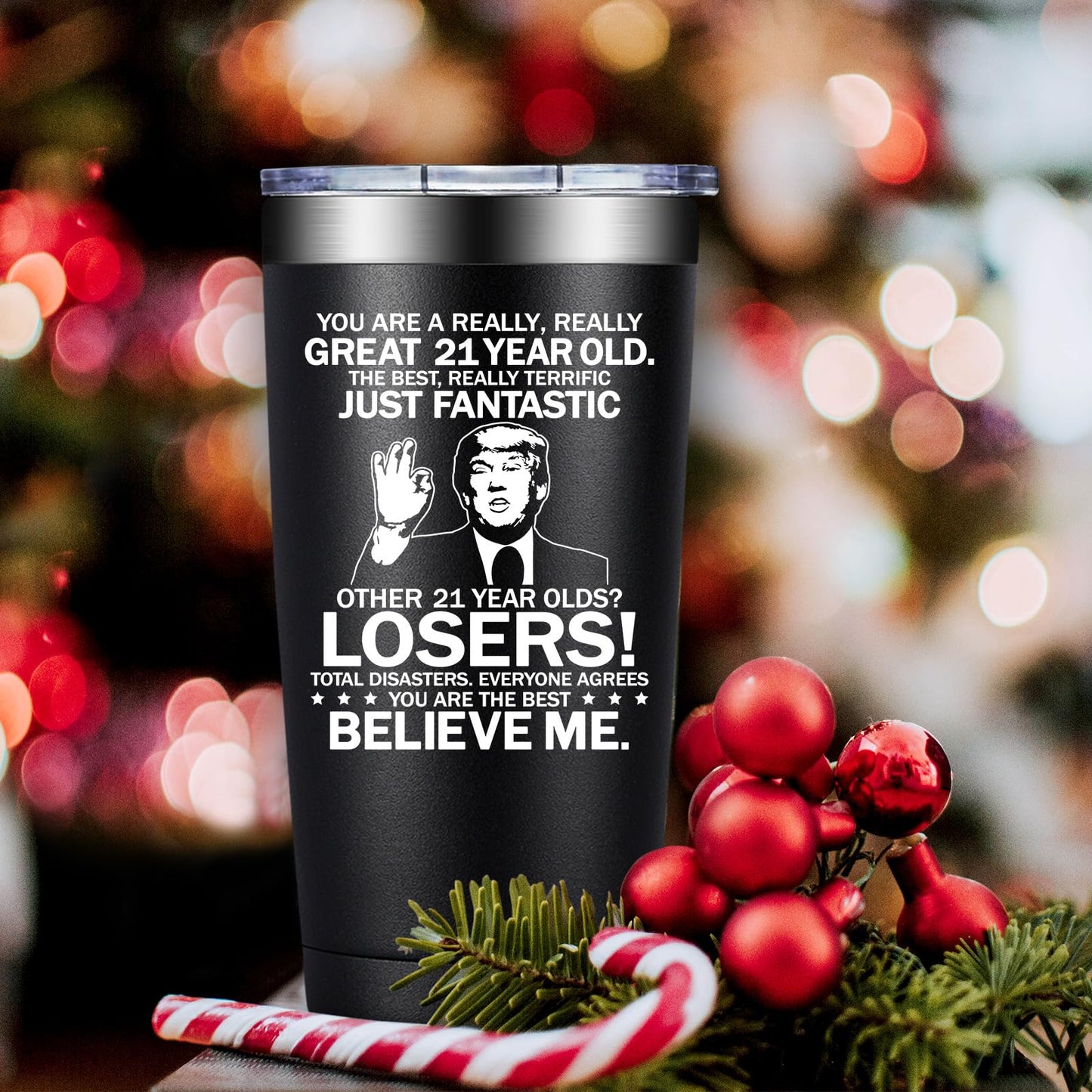 21st Birthday Gifts for Him - 21st Birthday Gift Ideas - Great 21 Year Old - 21 Birthdays Decorations for Him, Men, Son - 2005 20oz Tumbler