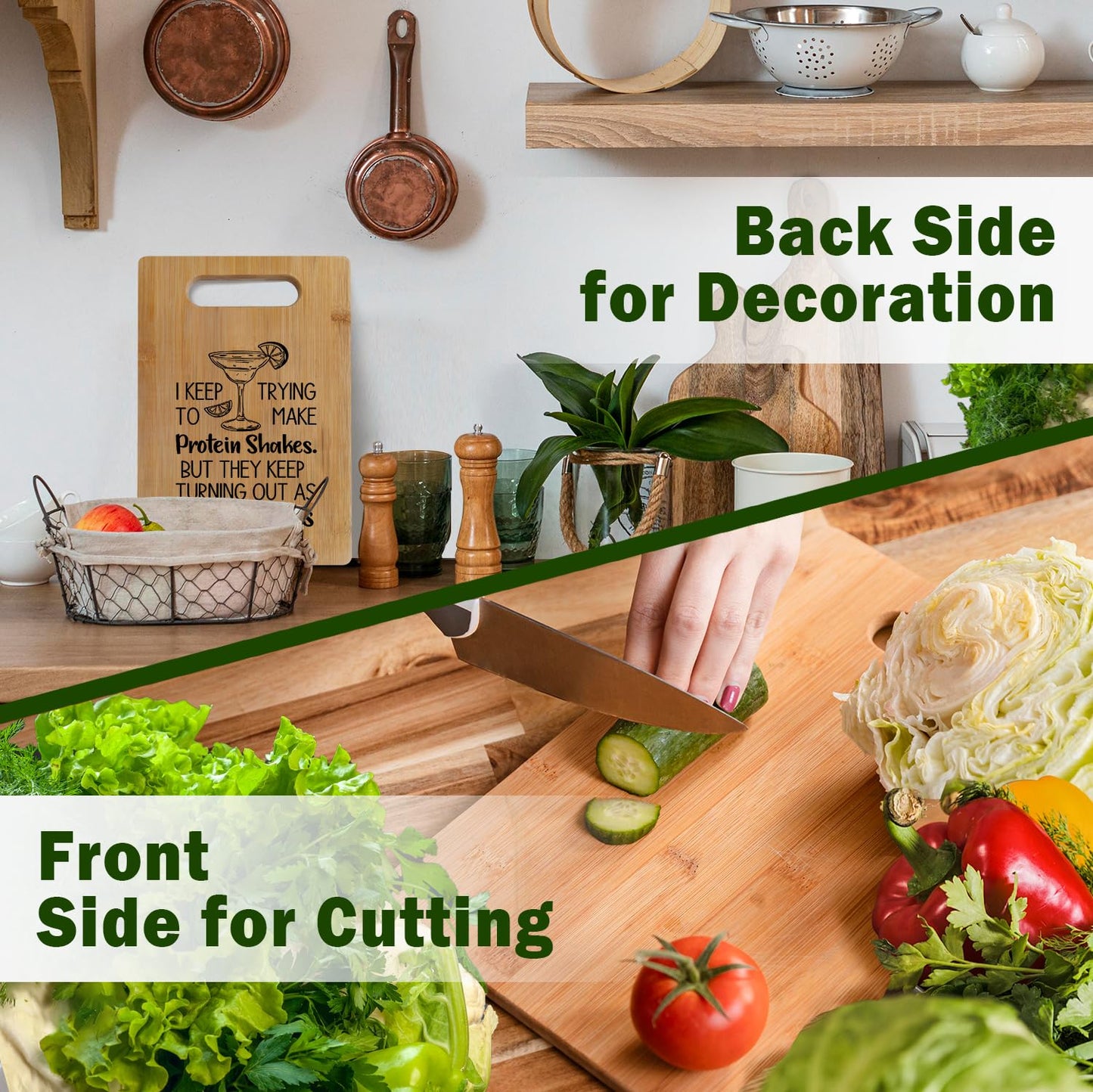 Lacama Margarita Gifts Cutting Chopping Boards for Kitchen, Cocktail Gifts for Women Cocktail Lovers, Margaritas Decorative Bamboo Cutting Board