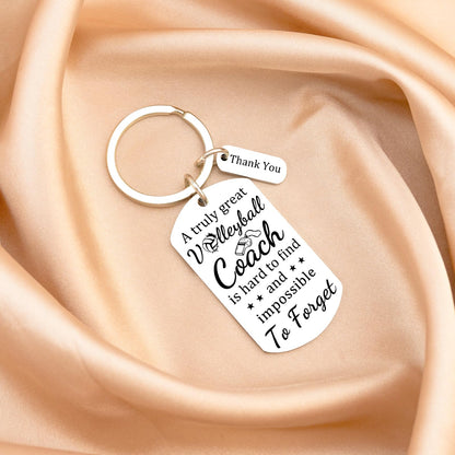 Ikacvb Volleyball Coach Keychain Thank You Gifts For Volleyball Coaches Women Men Unique Coach Appreciation Gifts Birthday Christmas Stuff