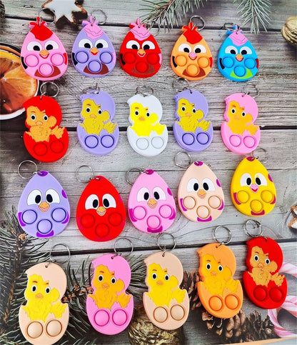 30 Pcs Bulk Born Egg Mini Pop for Adult and Kids,Small Easter Rabbit Party Favors and Classroom Student Gifts