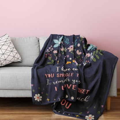 Julazy Nanny Gifts for Grandma Blanket 50"X60", Birthday Gifts for Nanny Women, Nannie Gift from Grandchildren, Best Nanny Ever Gift Idea