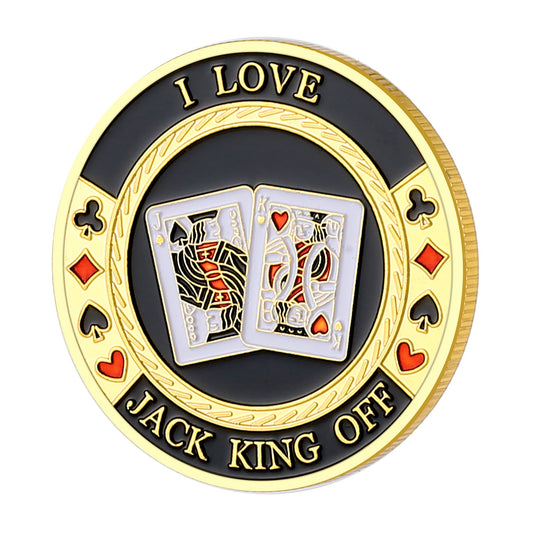 LuluCircle Poker Guard, Weights for Poker, Poker Gifts for Men, Poker Card Protector, Poker Accessories, Coin Collectibles, Poker Chips Coin with Plastic Case