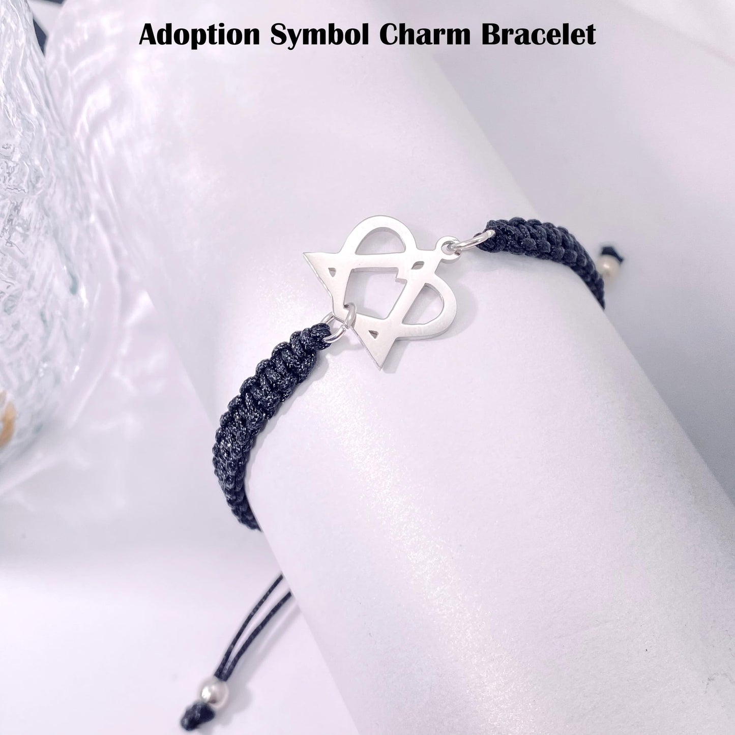 Adoption Symbol Charm Bracelet, Adoption Gifts for Adoptive Parents, Adoptive Mom Jewelry, Foster Parent Thank You Gift
