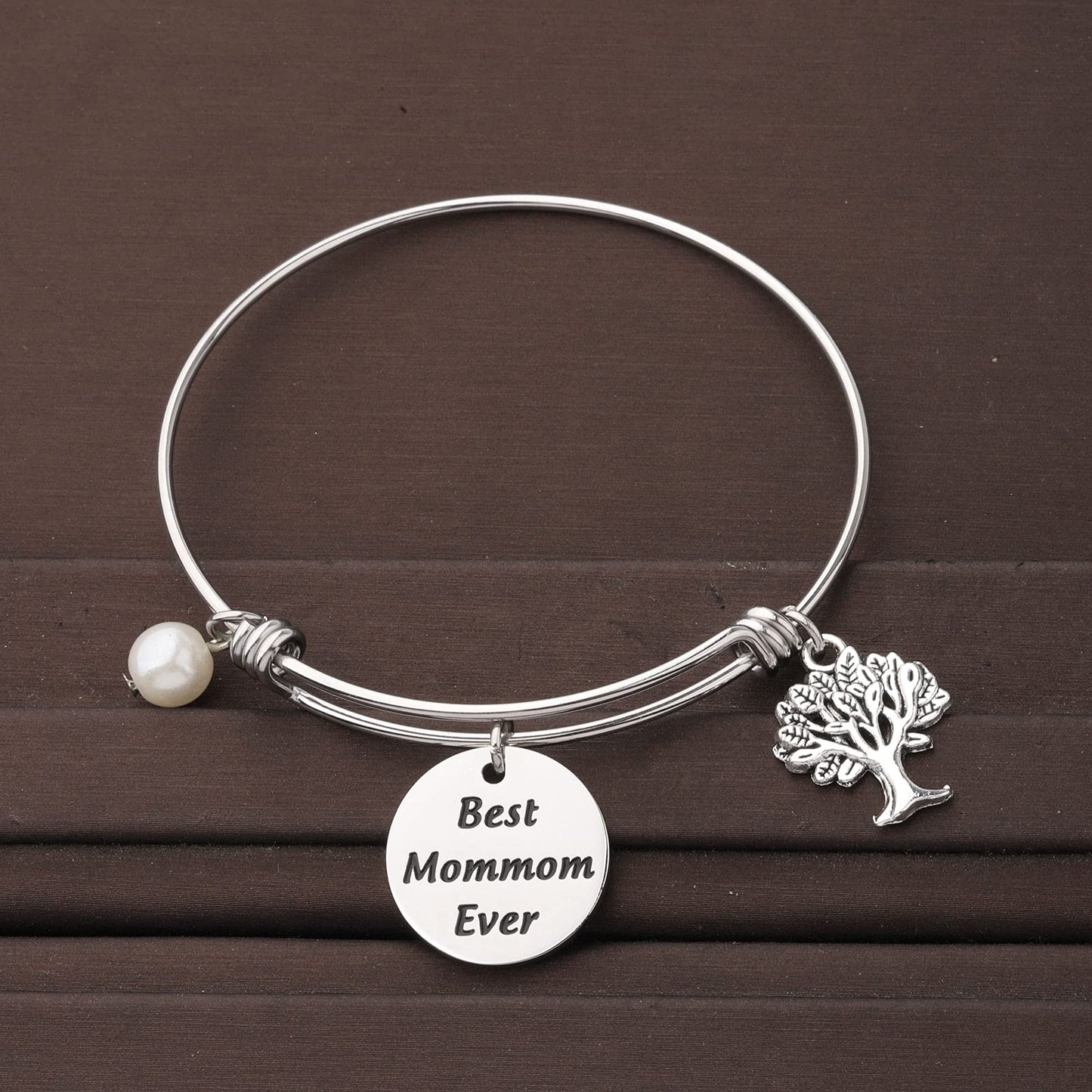 CENWA MomMom Birthday Gift Bracelet - MomMom Jewelry 'Best Mom Ever'