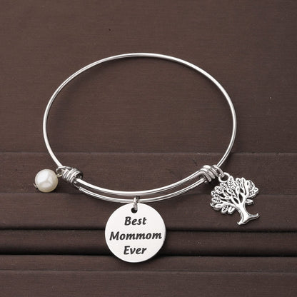 CENWA MomMom Birthday Gift Bracelet - MomMom Jewelry 'Best Mom Ever'