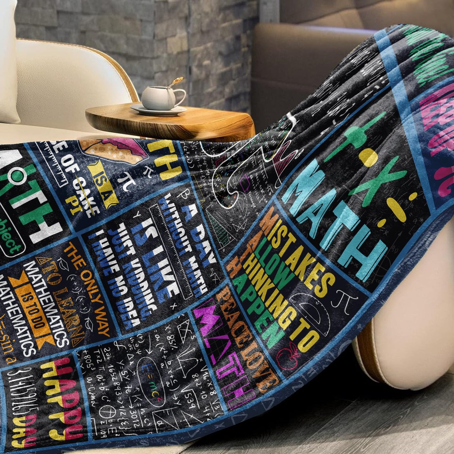 Math Teacher Gift, Teacher Blanket, Gifts for Math Teachers, Appreciation Graduation Retirement Gifts for Math Lovers Blanket 60"x50"