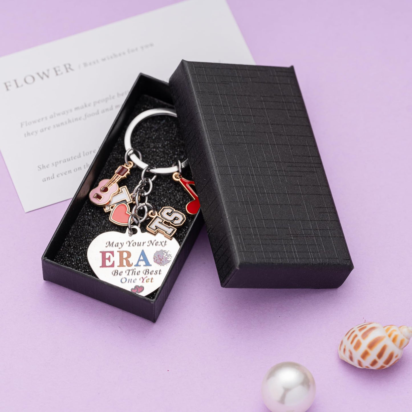 Music Keychain Theme Gift For Fan Decorations, Cute Music Key Chain Merch Party Favors Gift For Women Girls Kids Boy Adult, Pretty Quotes Stuff Key Ring