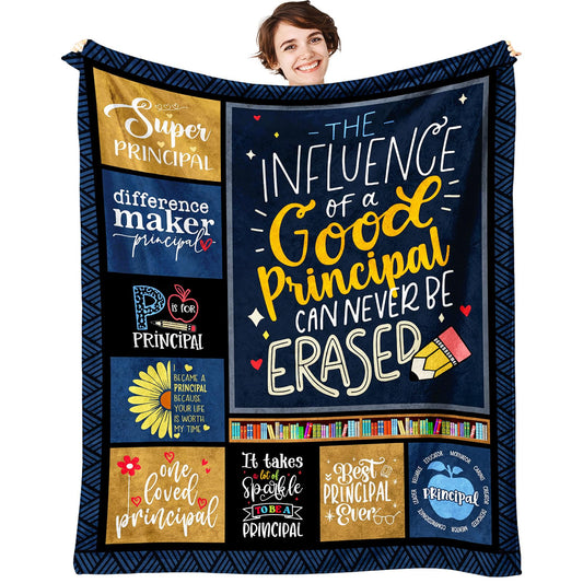 Principal Appreciation Gifts, Principal Week Gifts for Women, Best Appreciation Gifts for School Principals, Gifts for Principal Female, School Principal Birthday Present for Woman Blanket 60" X 50"