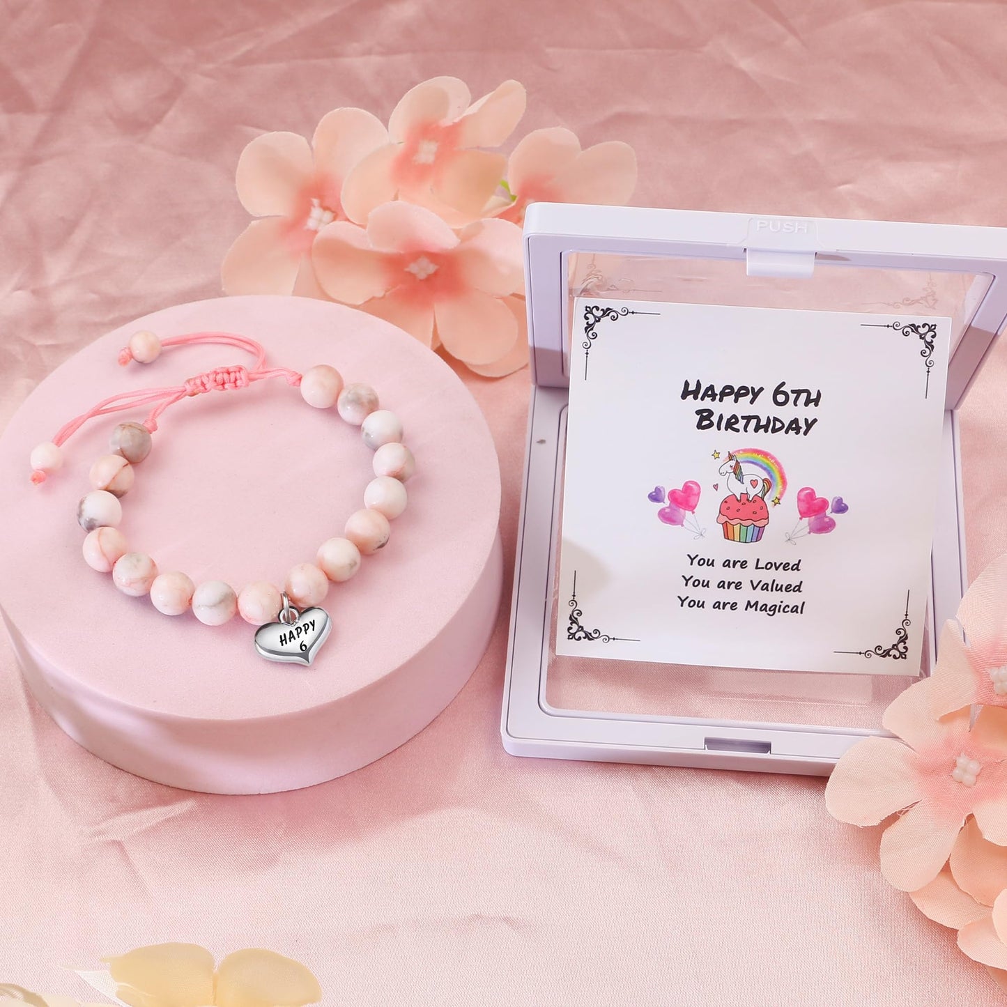 Sereney Birthday Gifts for Girls, Beaded Bracelets as 1/2 1 2 3 4 5 6 7 8 9 10 11 12 13 14 15 16 Year Old Birthday Gift, Adjustable Cross/Pearl Bracelet as Happy Birthday Gifts for Daughter