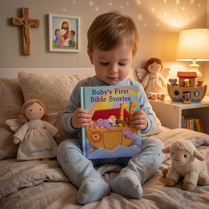 Baby's First Bible Stories Padded Board Book - Gift for Easter, Christmas, Communions, Newborns, Birthdays, Beginner Bible