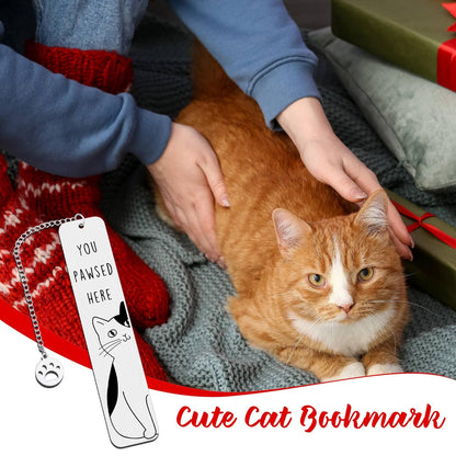 Cat Gifts for Women, Cat Lover Gifts for Women Men Reader, Graduation Gift for Her Him, Cute Bookmarks for Cats Mom Dad Girl Boy, Birthday Gift for Book Lovers, Bookish Gift Reading Accessories