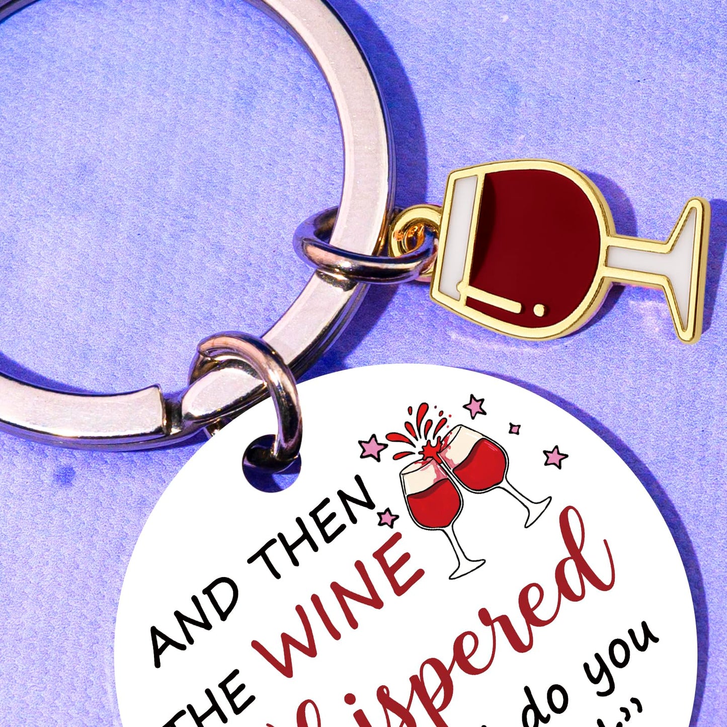 Wine Gifts For Women Men Wine Accessories For Wines Lovers Funny Wines Themed Gifts Funny Keychain Birthday Christmas Gift For Friends Stocking Stuffers For Adult