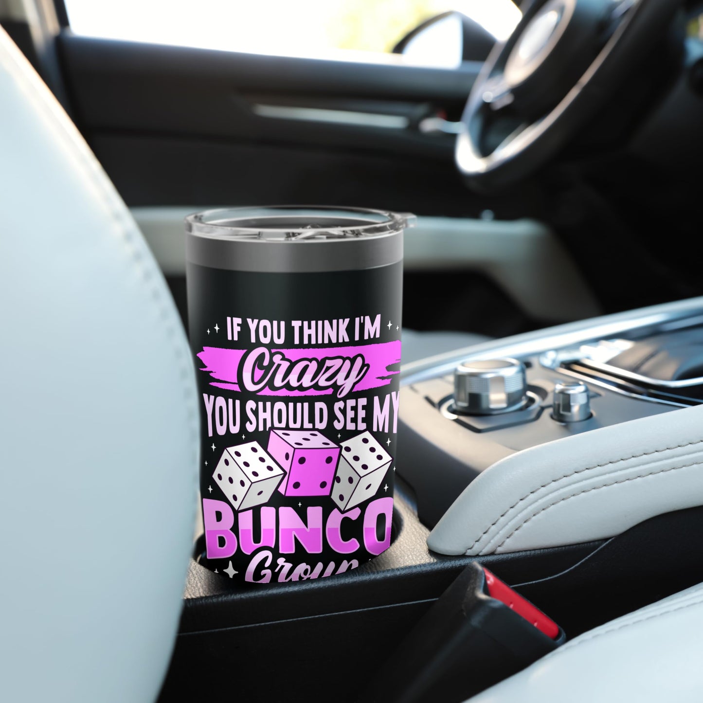 Bunco Game and Bunco Group Design for Bunco Babes Stainless Steel Insulated Tumbler