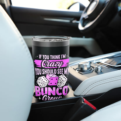 Bunco Game and Bunco Group Design for Bunco Babes Stainless Steel Insulated Tumbler