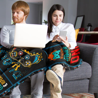 Gamer Gifts for Boys/Men/Girls/Women, Best Gaming Gifts for Video Game Lover, Game Room Decor for Gamers, Birthday Gameboy Blanket for Teens/Kids Soft Throw 50" x 60"