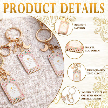 Islamic Keychain Gifts Bulk Plated Enamel Muslim Keychain Islamic Gifts for Women Men