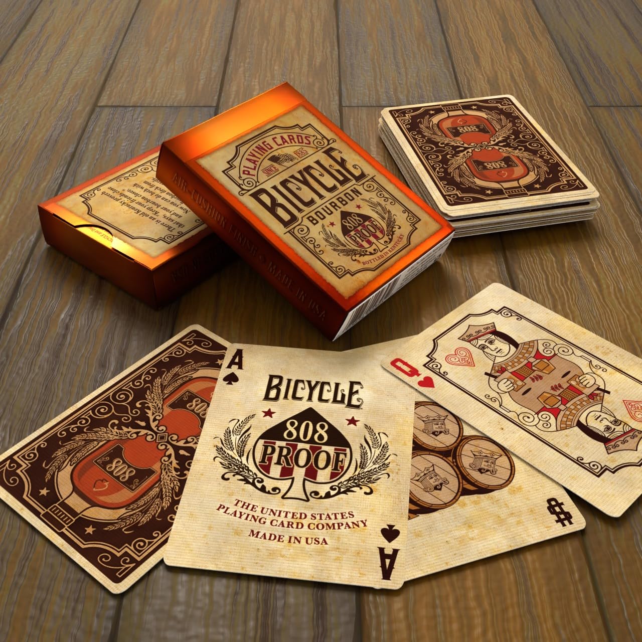 Bicycle Bourbon Playing Cards Brown'