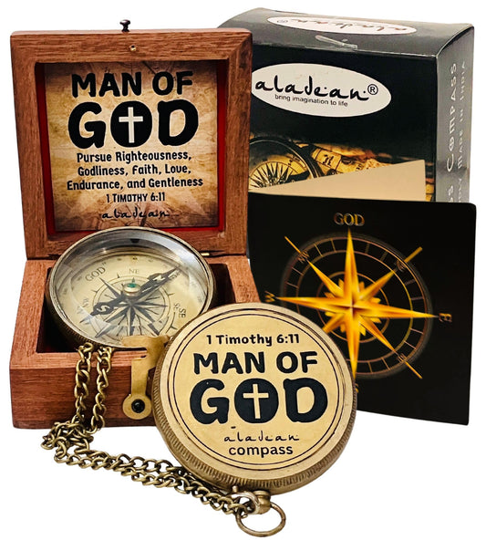 Religious Gifts for Men Engraved Compass for I Know The Plans -God, Camping Compass Christian Gifts Catholic Boys Girls Baptism Communion Inspirational Graduation Gifts