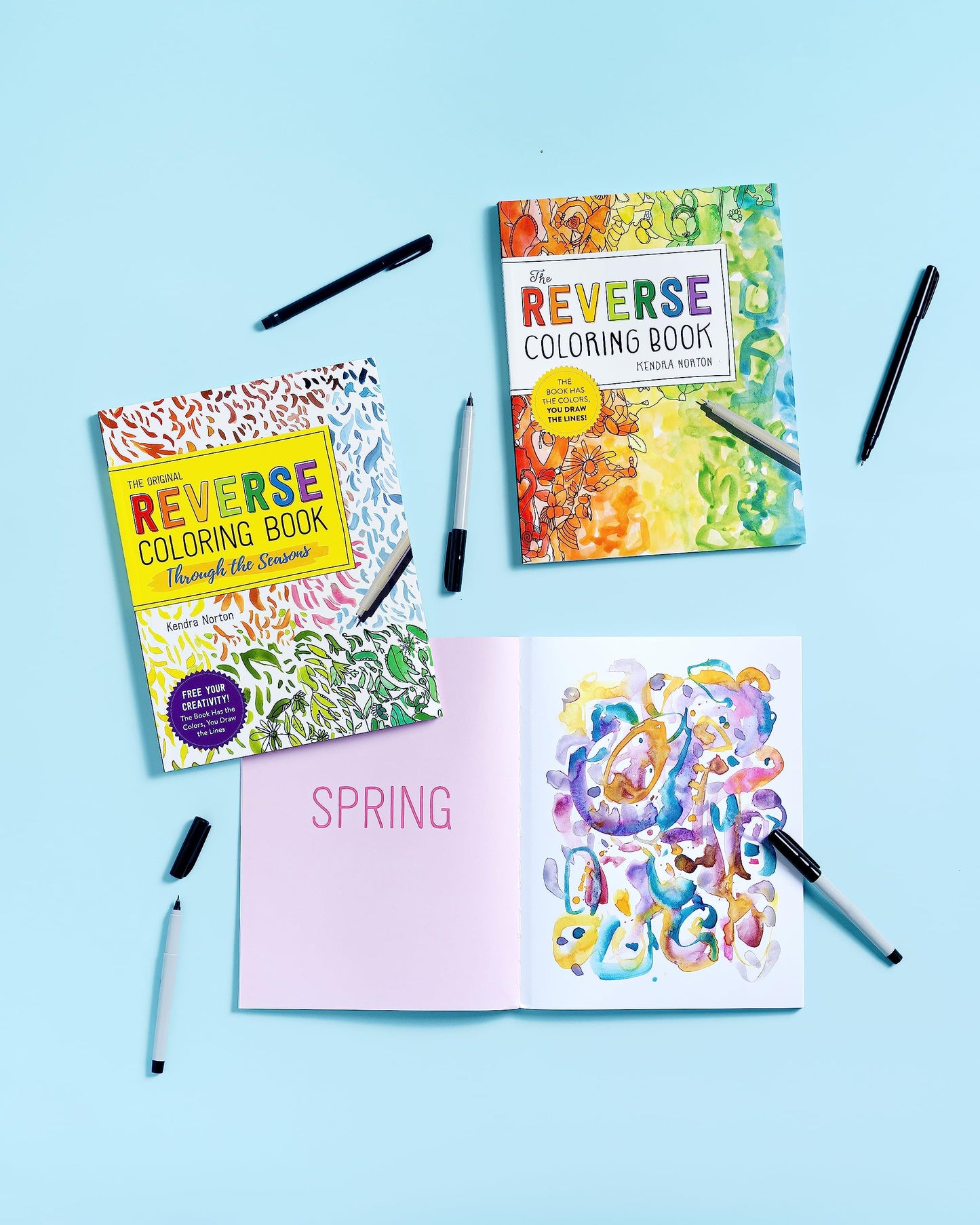 The Reverse Coloring Book™: The Book Has the Colors, You Draw the Lines!