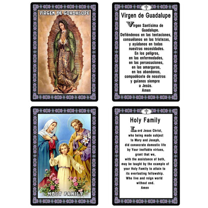 ESNOY Catholic Prayer Cards, Prayer Cards Catholic Saints Set of 10 Holy Prayer Cards, Catholic Religious Gifts for Women, Men, Mother, Father, Godfather, Godmother Gifts from Godson Goddaughter