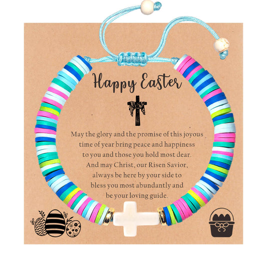 Cross Bracelet Baptism Gifts for Girl Kids Christian Graduation Gifts for Girls Teens Trendy Stuff Religious Christening Catholic Gifts Jesus Bracelets Daughter Niece First Communion Confirmation Gift