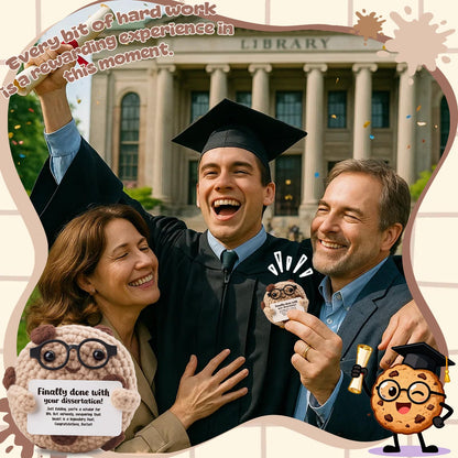 Funny PhD Graduation Gift, Dissertation Defense Survivor Keepsake - "Finally Done" Doctorate & End of PhD Present for Scholar - Academic Humor Desk Decor
