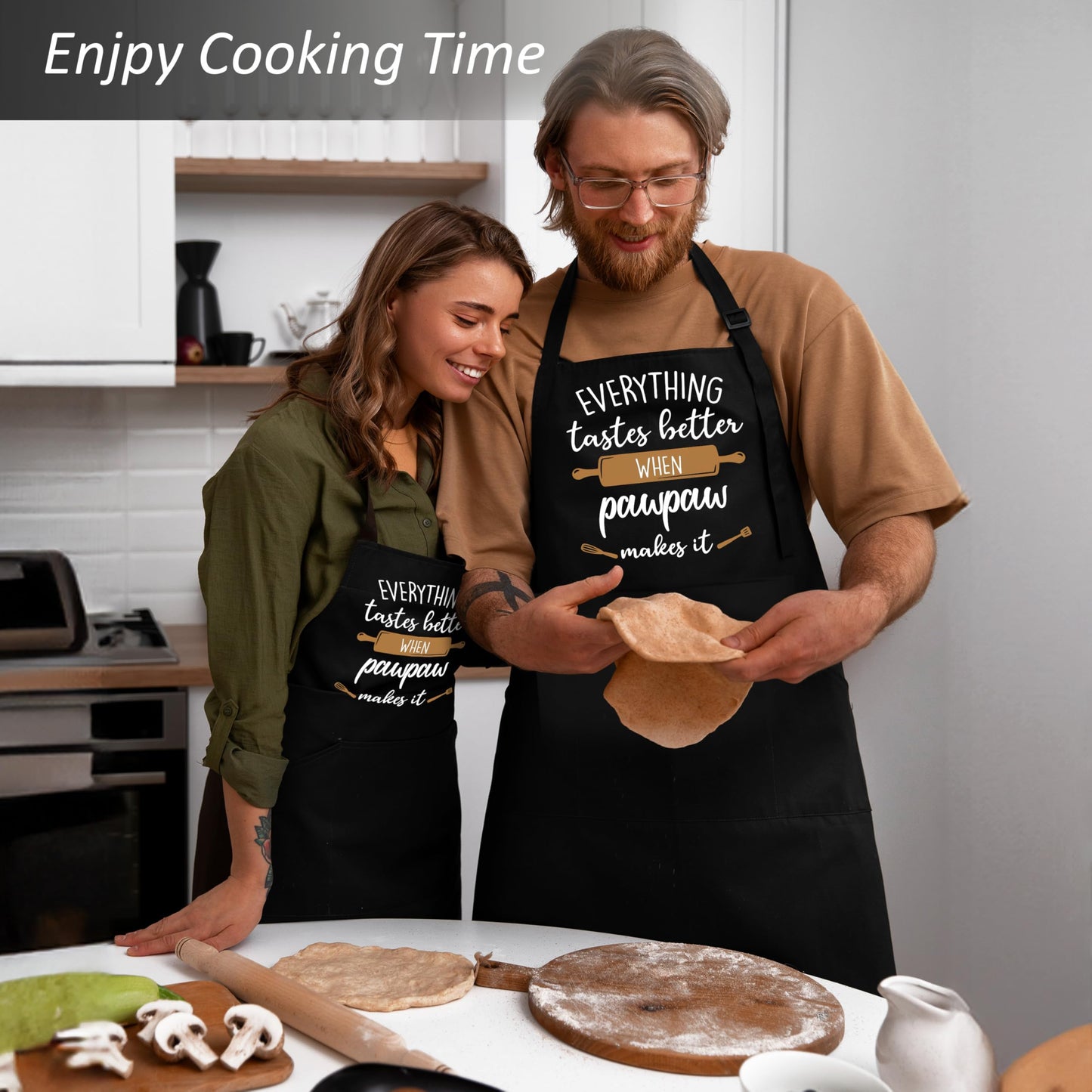 Grandpa Apron, Grandpa Gifts, Grandpa Gifts from Grandkids, Cooking Aprons for Men