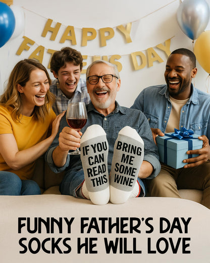 Funny Wine Socks for Women - Wine Gift for Women and Men. Soft Cotton Material for All-Day Comfort - Ideal for Birthdays, Holiday Presents, Party Favors