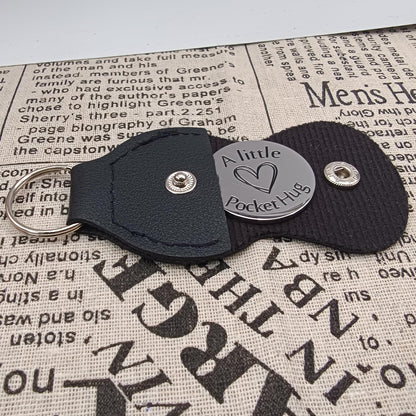JJTZX Pocket Hug Token for Long Distance Relationship Gifts Miles Apart but Close at Heart United States Map Keychain
