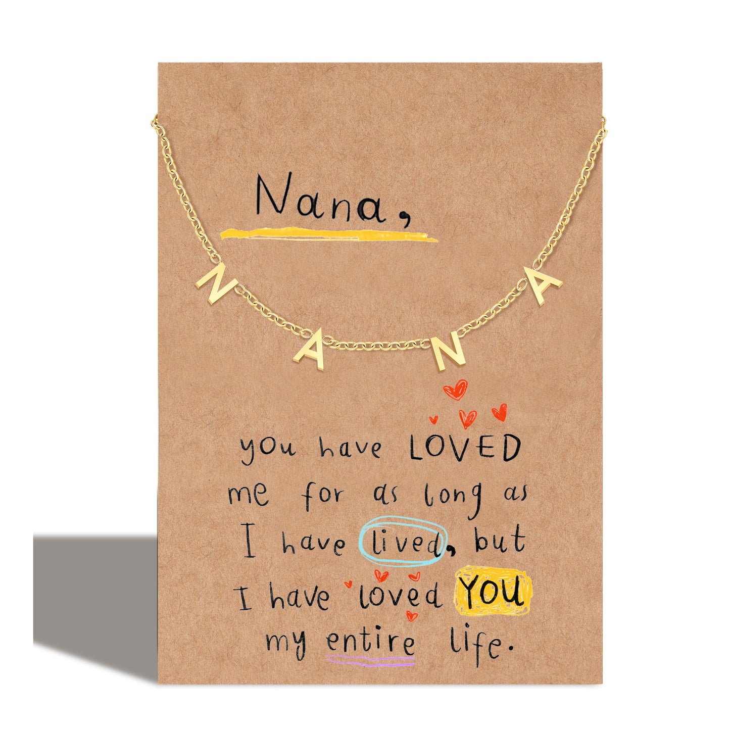 Necklaces Gift for Mother Aunt Auntie Grandma Gigi Nana Sister Mothers Day Pendant Necklace Birthday Christmas Gifts
