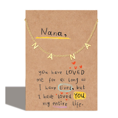Necklaces Gift for Mother Aunt Auntie Grandma Gigi Nana Sister Mothers Day Pendant Necklace Birthday Christmas Gifts