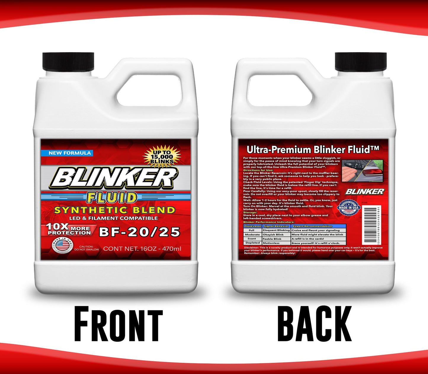 Jergrim Blinker Fluid, Funny Gag Gifts, Great for White Elephant Gift for Adult,Men&Women Christmas Secret Santa,Mechanic, Novelty, Car Guy, Prank, Gifts for Person who has Everything or Want Nothing