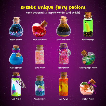 Dan&Darci Fairy Magic Potion Kit for Kids - Birthday Gifts for Girls - 6 7 8 9 10 Year Old Girl Gift Ideas - Toys 8-10 7-8 - Arts and Crafts for Kid Ages 6-8 Years - Magical Workshop Craft Kits