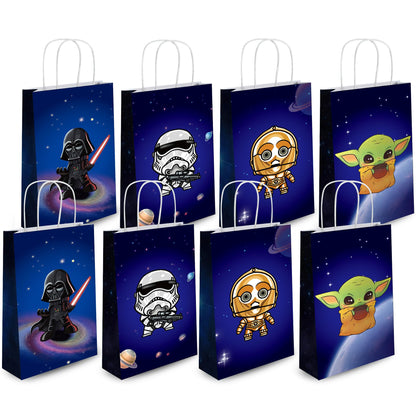 Whiteleopard The Inspired Party Favor Bags - 32 Pack Galactic Adventure Gift Bags for Birthday Decorations & Supplies (32)
