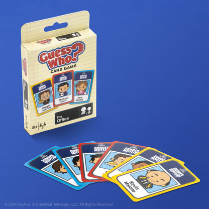 Guess WHO? Card Game: The Office, Featuring 20 Characters, Michael Scott, Jim Halpert, Pam Beesly and More, Family Friendly Deduction, 2 Players, Officially Licensed Merchandise & Collectible