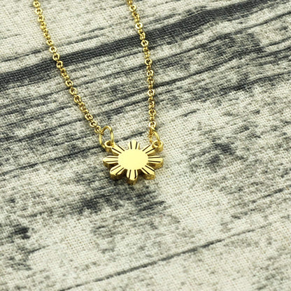 Kivosliviz Philippines Sun Necklace Philippines Jewelry Gift For Filipino Philippines star necklace Philippine Pride necklace