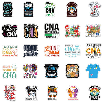 120Pcs CNA Stickers Pack, Life Aesthetic Vinyl Waterproof Sticker Decals for Water Bottle,Laptop,Phone,Skateboard,Scrapbooking,Bumper Choice for Fans for Party Supply…