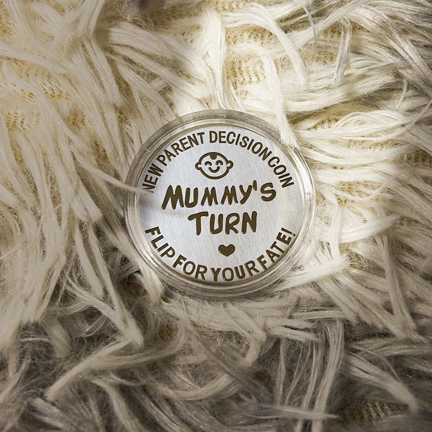 Mom Daddy Funny Decision Coin for Women Men Parent New Baby Gift for First Time Moms Dads Pregnancy Mothers for Moms Dads Mummy to Be Birthday Present