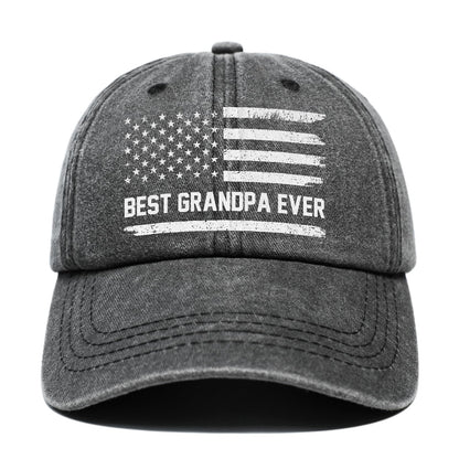 Grandpa Gifts, Grandpa Hat, Christmas Fathers Day Birthday Gifts for Grandpas - Adjustable Washed Cotton Baseball Cap