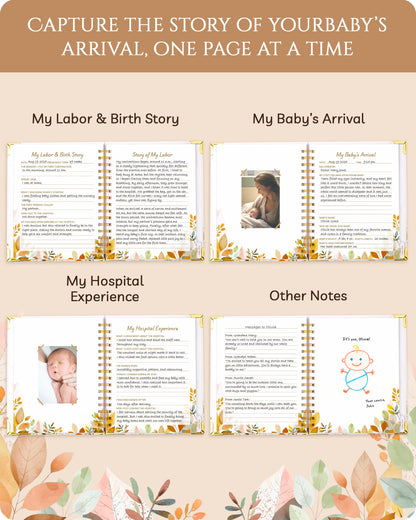 Pregnancy Journal – 82 Page Hardcover Memory Book for Expecting Moms | Beautiful & Thoughtful Mom to Be Gift, Pregnancy Book for First Time Moms, Ultrasound Baby Picture Pocket