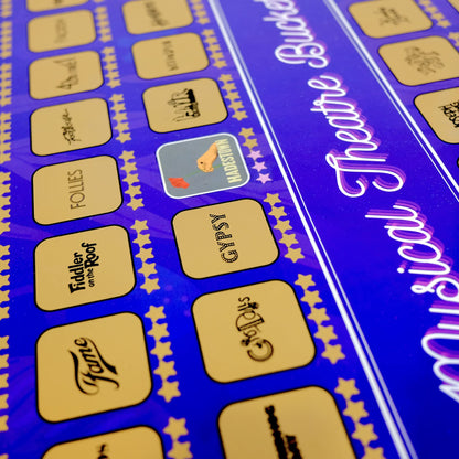 100 Musical Theater Shows Scratch Off Poster - Gift for Musical Theatre Fans & Broadway Lovers - 23"x17"