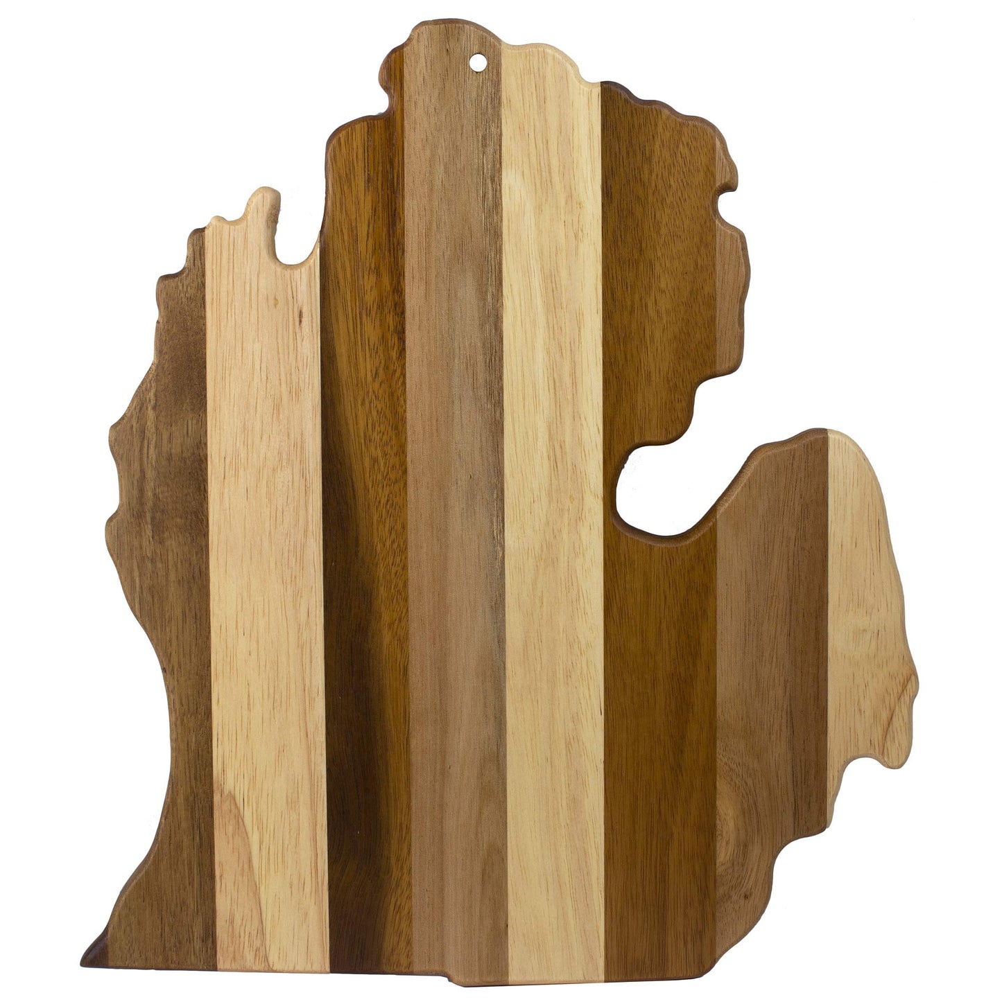 Totally Bamboo Rock & Branch Series Shiplap Michigan State Shaped Wood Serving and Cutting Board | Great for Wall Art