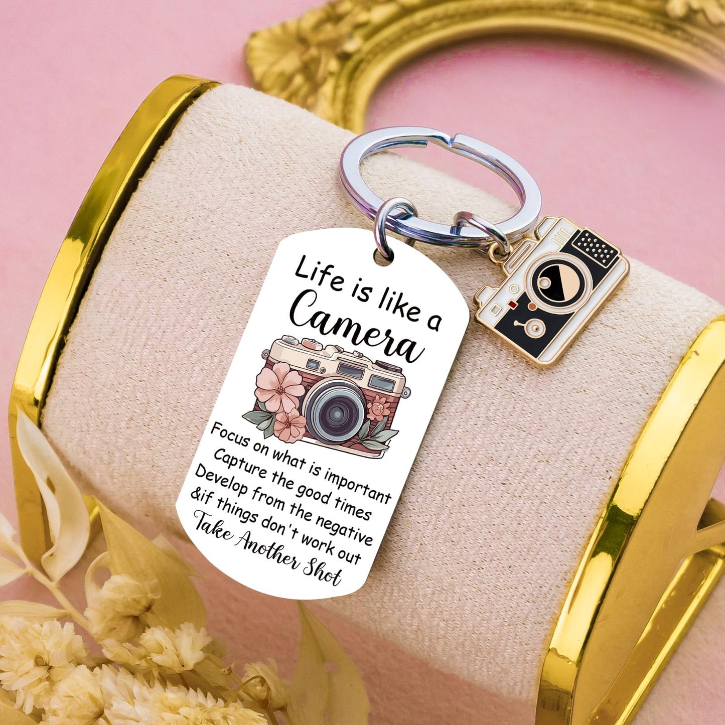 Ibiwe Photographers Gifts Camera Keychain Cool Gifts for Photographers Women Men Photograph Lovers Gift Unique Birthday Christmas Wedding Thank You Gift