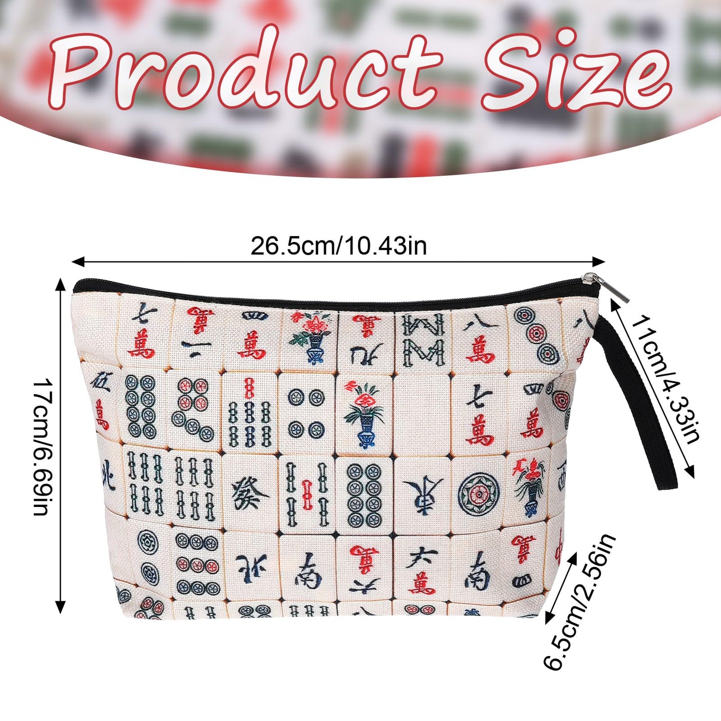 Mahjong Bag, Mahjong Gifts for Women Gifts for Mahjong Players Mahjong Accessories Mahjong Gifts for Mahjong Lover Women Mom Grandma Birthday Travel