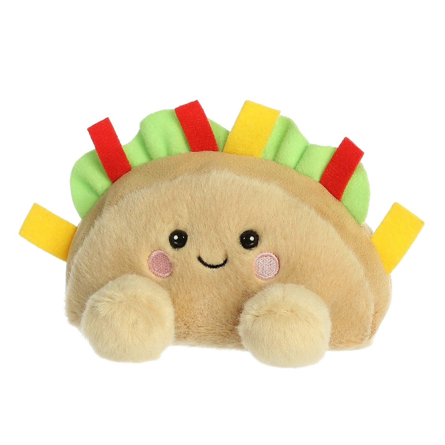 Aurora® Adorable Palm Pals™ Fiesta Taco™ Stuffed Animal - Fun Collectible Plush for Kids and Adult Collectors - Perfect for Decorating Rooms and Birthday Gifts - Brown 5 Inches