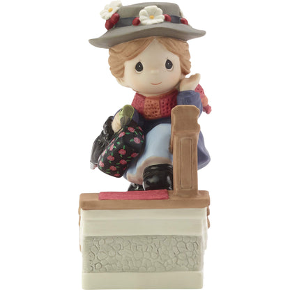 Precious Moments Disney Showcase You Have Such A Cheery Disposition Mary Poppins Bisque Porcelain Figurine 182093