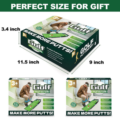 Toilet Golf Empty Box, Funny Prank-shaped Putting Green Hole Set Gag Gifts for Men, Cool White Elephant Gifts for Adults, Hilarious Prank Ideal Gifts Idea Present for Birthday, Father's Day, Christmas
