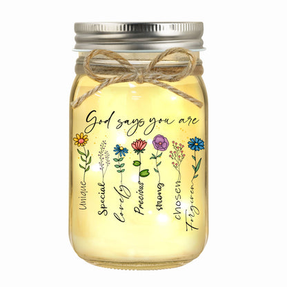 Christian Gifts for Women, Mothers Day Birthday Graduation Gifts for Women, Religious Inspirational Spiritual Gift for Encouragement Bible Verse Jar Decorative Jars for Christmas Easter Sister Friend