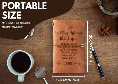 InnoBeta Officiant Gift, Journal Gift for Wedding Officiant, Appreciation Gift for Wedding Officiant, Best Wedding Offician Gifts, Officiant Wedding Gift Ideas