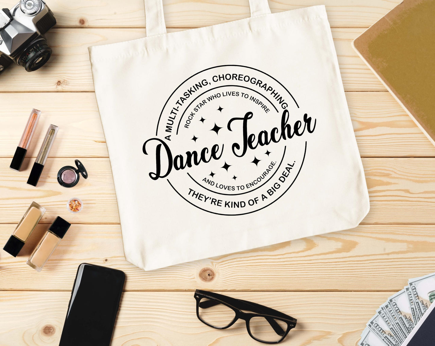 Teacher Canvas Tote Bag, Dance Teachers Definition Tote, Dance Teacher Appreciation Gift Bags, Teachers Stuff Bag, Retirement Gifts for Women, Shoulder Bags Gifts for Dance Teachers -19